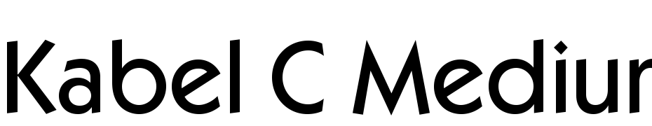 Kabel C Medium cкачати шрифт безкоштовно